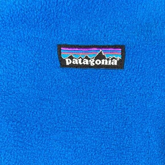 Patagonia Men's XL Blue 1/4 Zip Fleece Pullover NBC Sports Logo Synchilla - Picture 8 of 11
